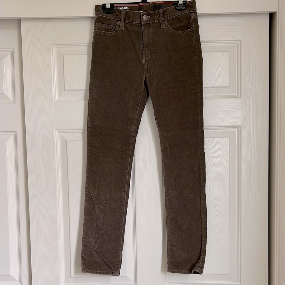 Crewcuts Slim Brown Corduroy Pants